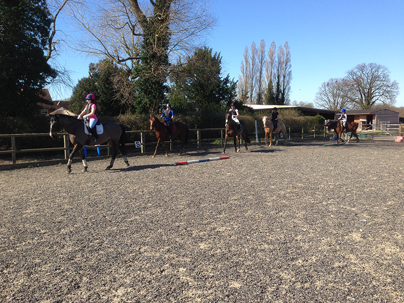Riding party group at Littlefield Manor
